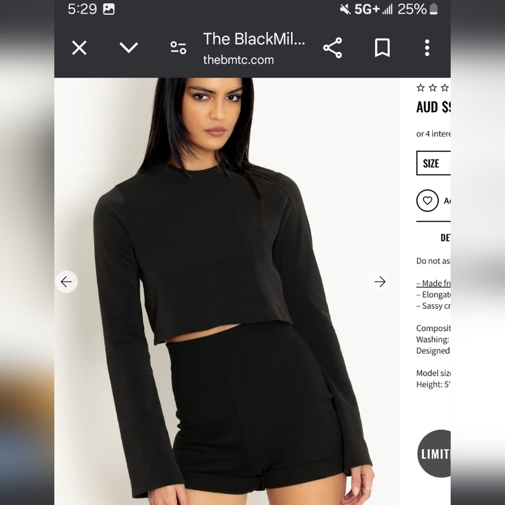 Blackmilk Chruch Bells Cropped Sweater